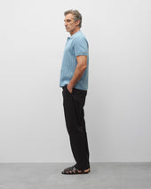 Cotton Linen Stripe Piazza Shirt