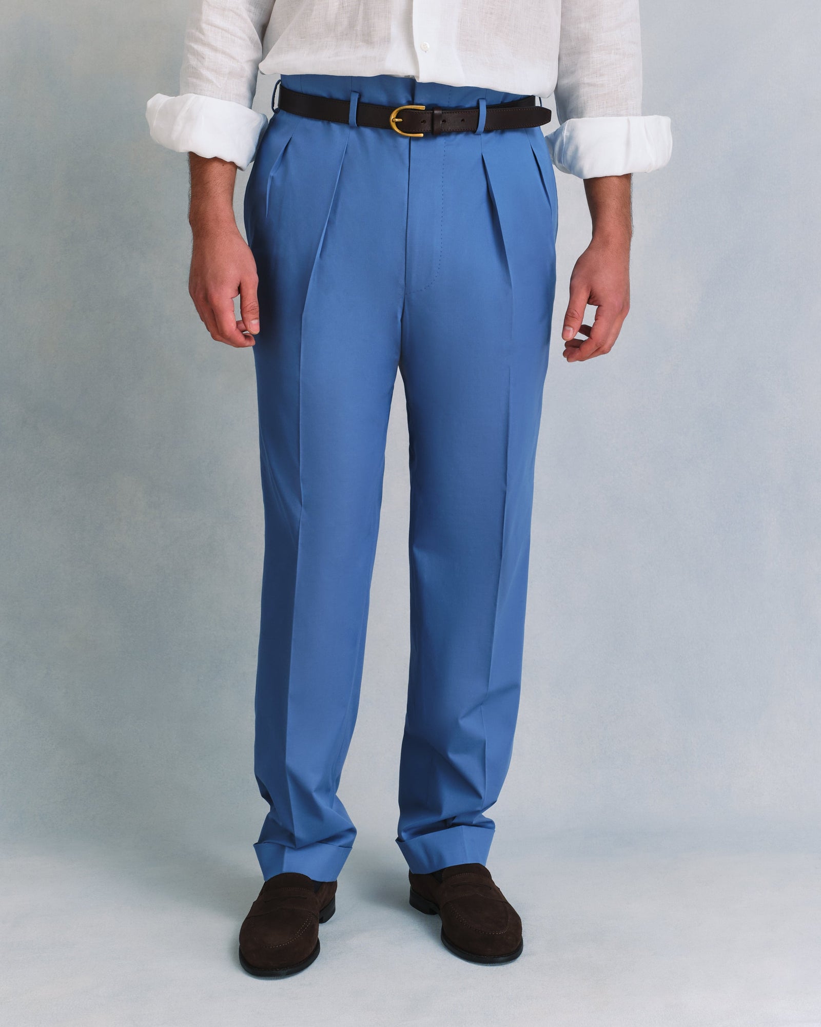 Cotton And Silk Blend Hollywood Trousers