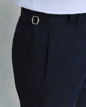 Slate Seersucker Classic Trousers