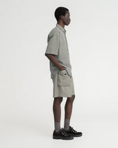 SS EASY WORK SHIRT -TONAL LUNAR ROCK COTTON SEERSUCKER