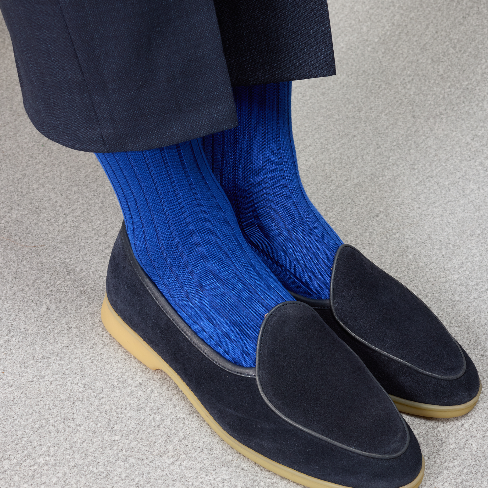 Bleu Roi Super Solide Fil D Cosse