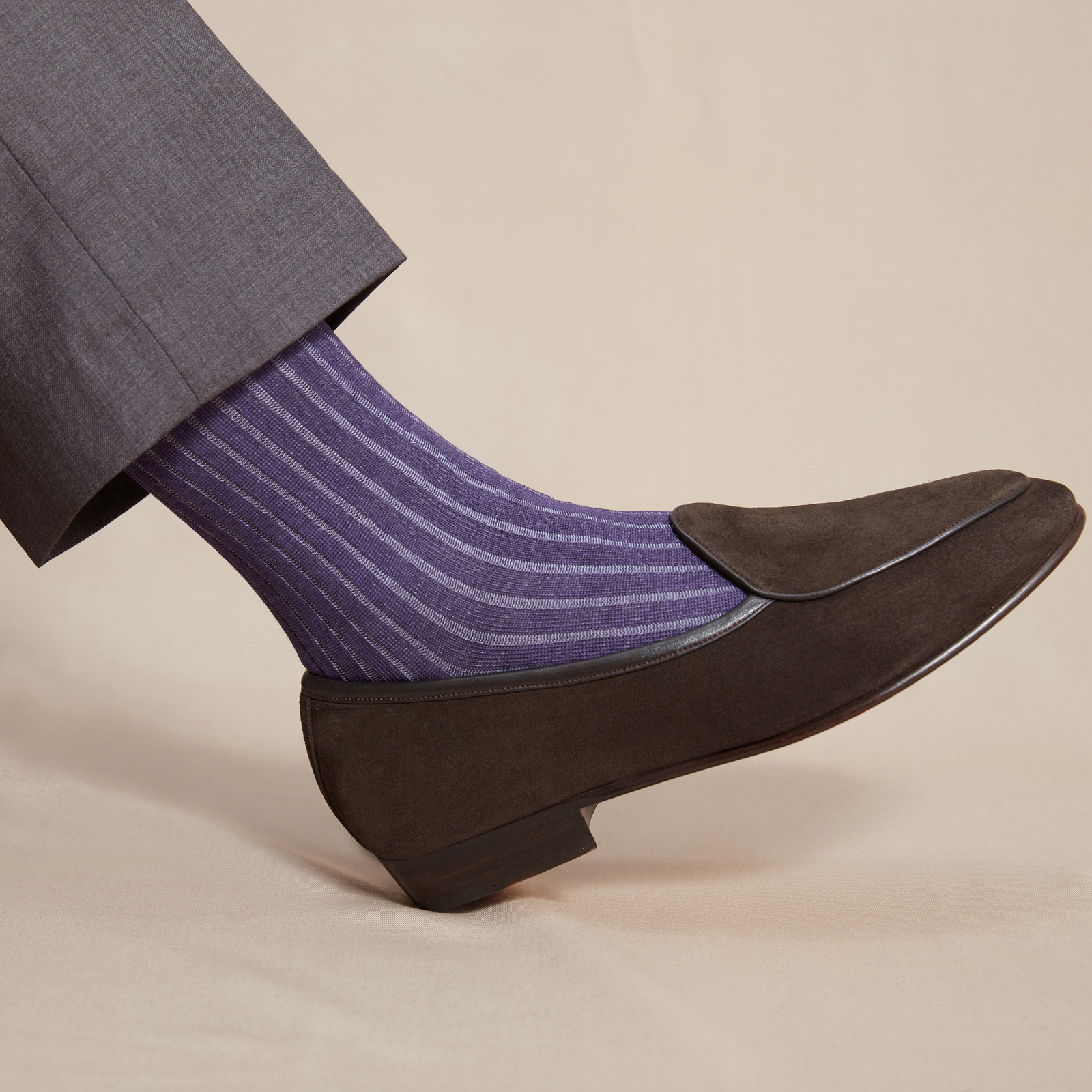 Aubergine Lilas Super Solide Fil D Cosse