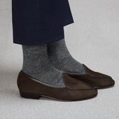 Anthracite Gris Clair Pied De Poule Lin Mazarin X Scavini
