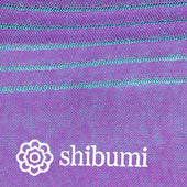 Knee Socks Shadow Stripes Purple Sky Pure Cotton