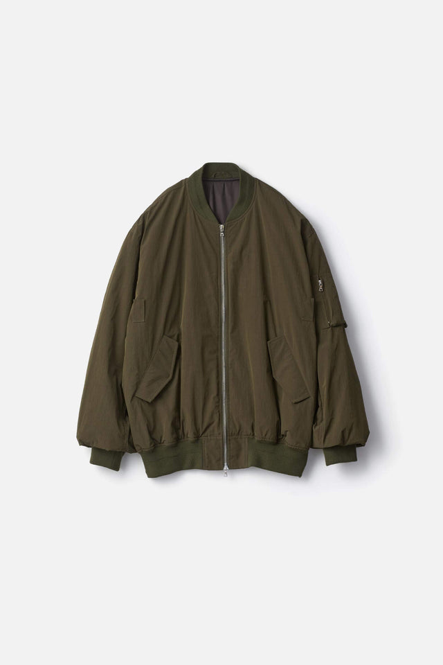WINDPROOF NYLON OVERSIZED FLIGHT JACKET