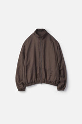 VIS/LI TWILL SHIRRED LIGHT ZIP JACKET