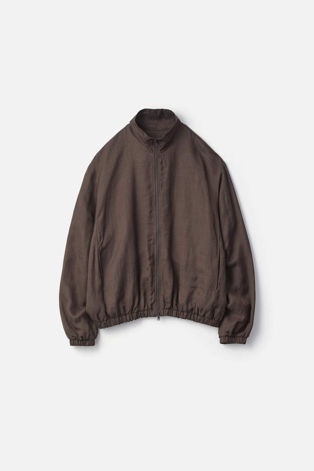 VIS/LI TWILL SHIRRED LIGHT ZIP JACKET