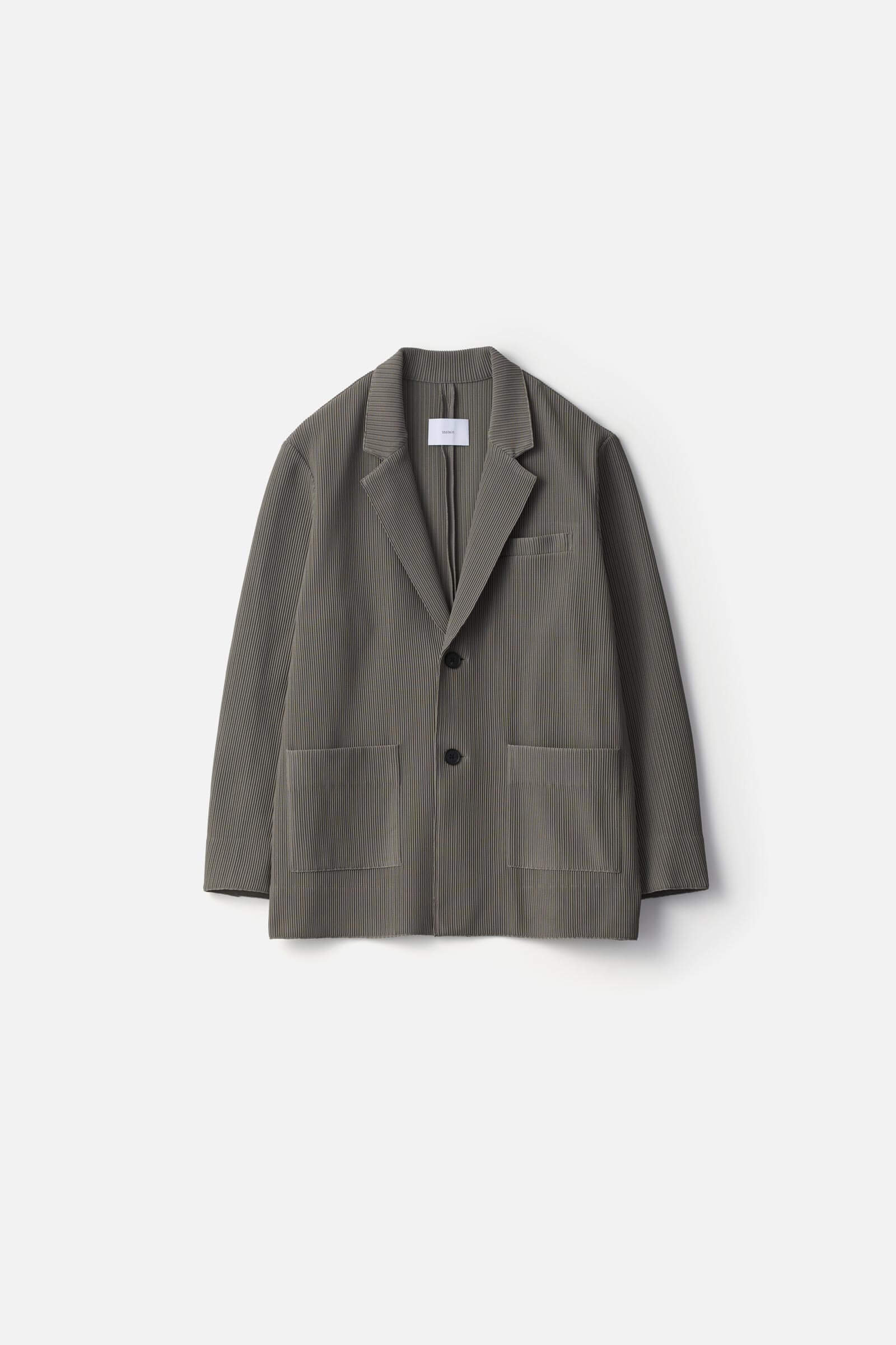 GRADATION PLEATS SINGLE BREASTED JACKET