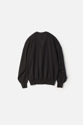 WOOL SILK KNIT TUCKED CARDIGAN