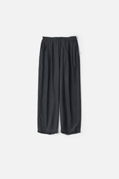 CUPRO TWILL WIDE EASY TROUSERS