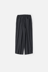 CUPRO TWILL WIDE EASY TROUSERS