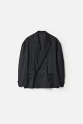 DEFORMED SHOULDER DOUBLE BREASTED JACKET