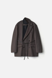 OVERSIZED DOUBLE LAPELLED JACKET