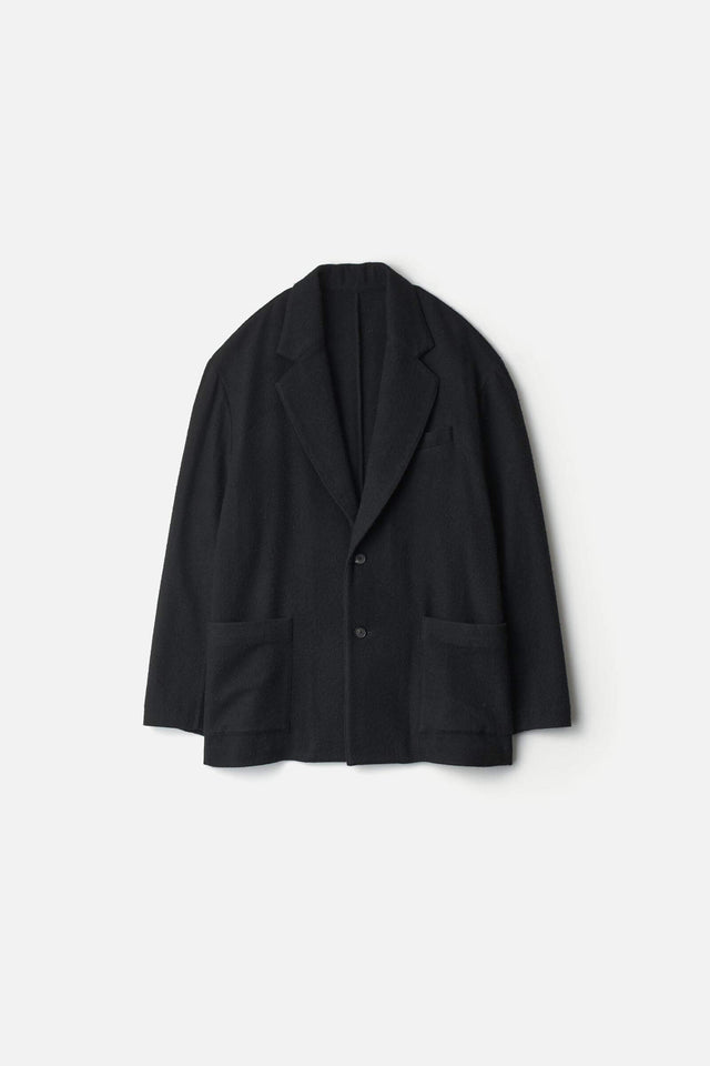 WOOL/CASHMERE FLEECE SINGLE BREASTED JACKET