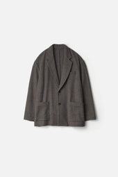 Wool Cashmere Fleece Single Breasted Jacket