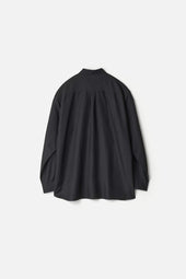Wool Silk Regular Collar Shirt