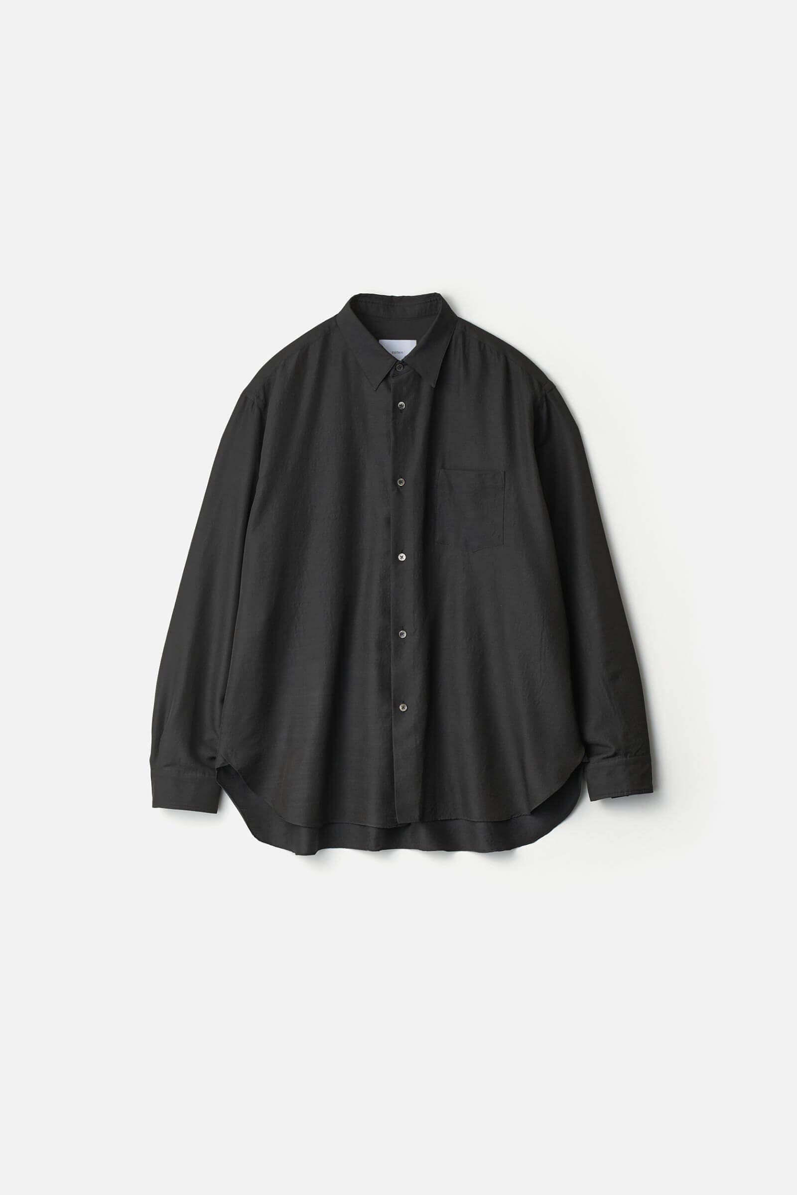 Wool Silk Regular Collar Shirt