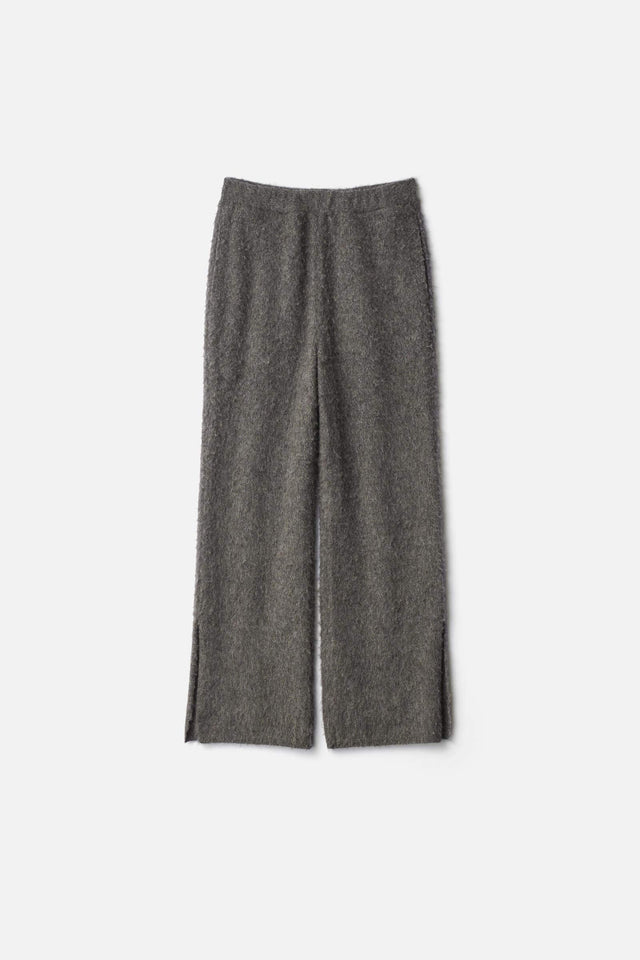 WOOL/ALPACA MILLED KNIT EASY TROUSERS