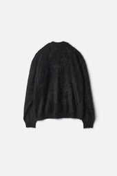 CASHMERE SHAGGY KNIT V NECK CARDIGAN