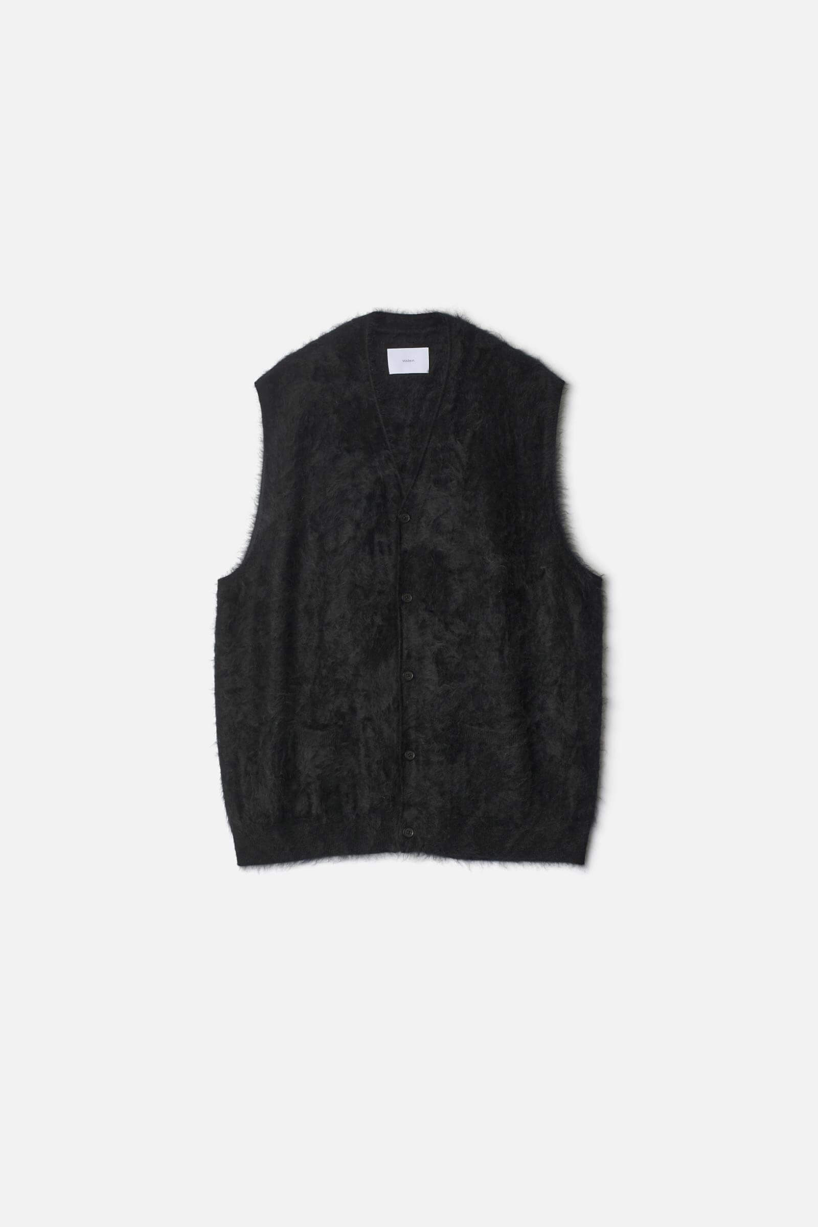 CASHMERE SHAGGY KNIT VEST