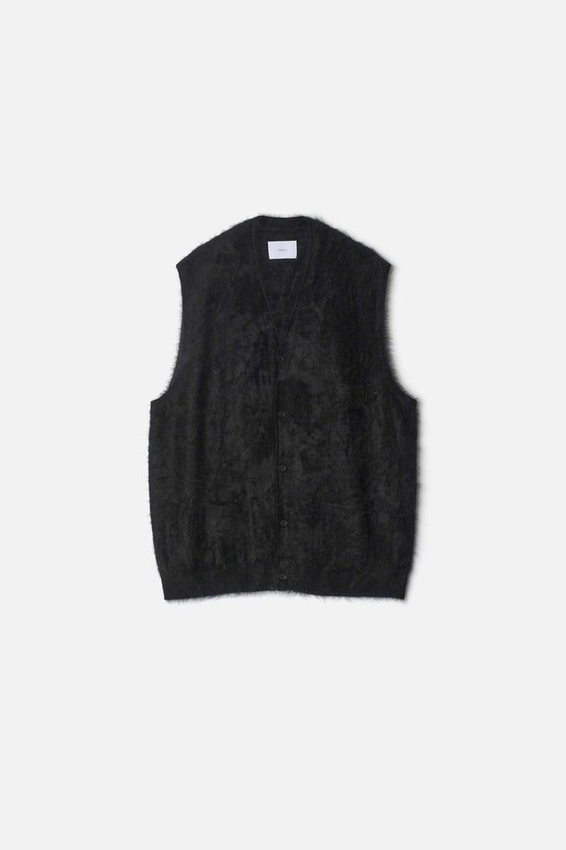 CASHMERE SHAGGY KNIT VEST