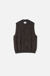 CASHMERE SHAGGY KNIT VEST