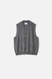CASHMERE SHAGGY KNIT VEST