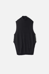 Cashmere Sable Tweed Knit Pullover Vest