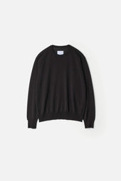 Wool Silk Knit Crew Neck Ls