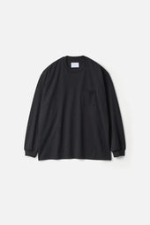 SUPIMA COTTON OVERSIZED LONG SLEEVE POCKET TEE