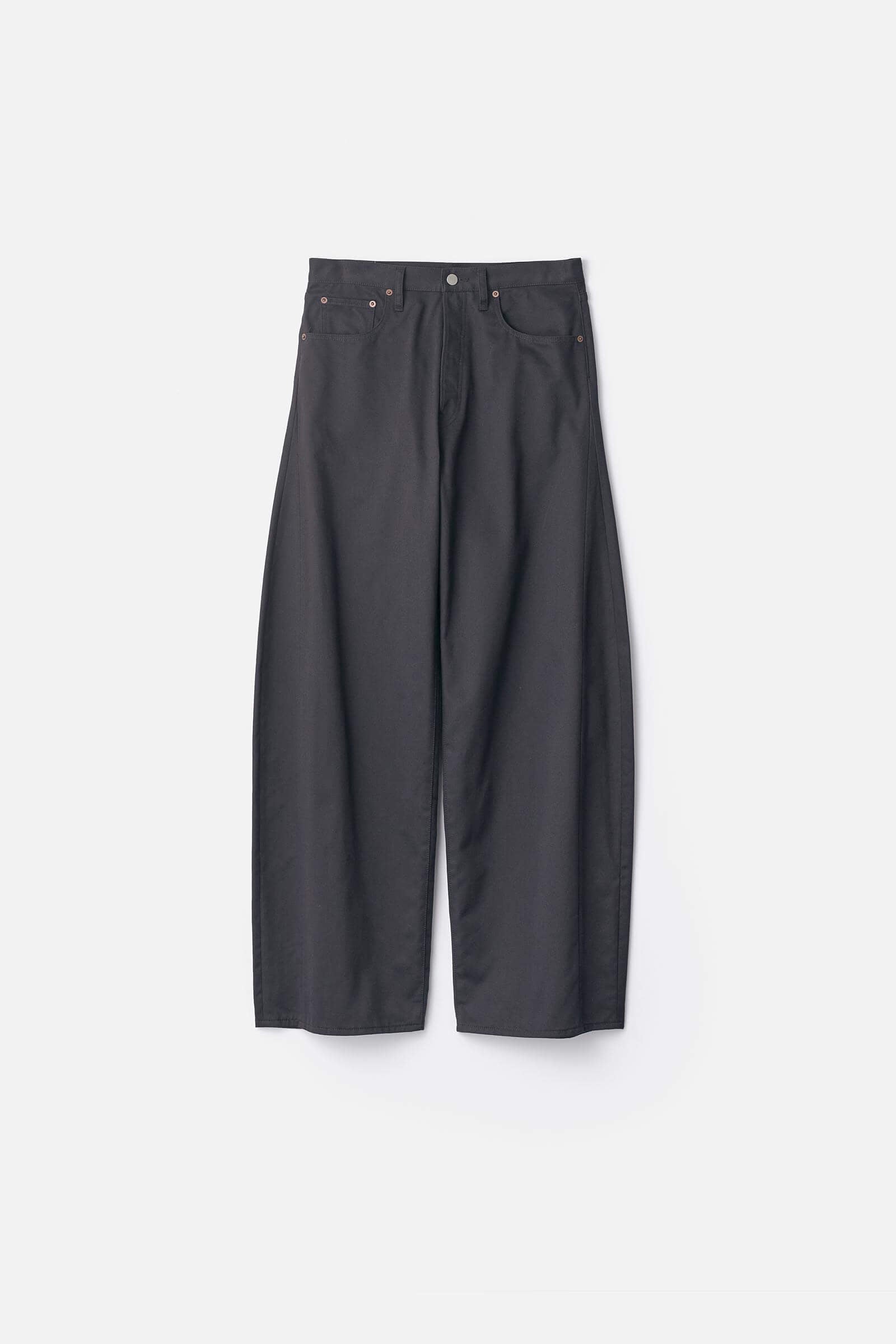DEFORMATION WIDE COTTON PANTS