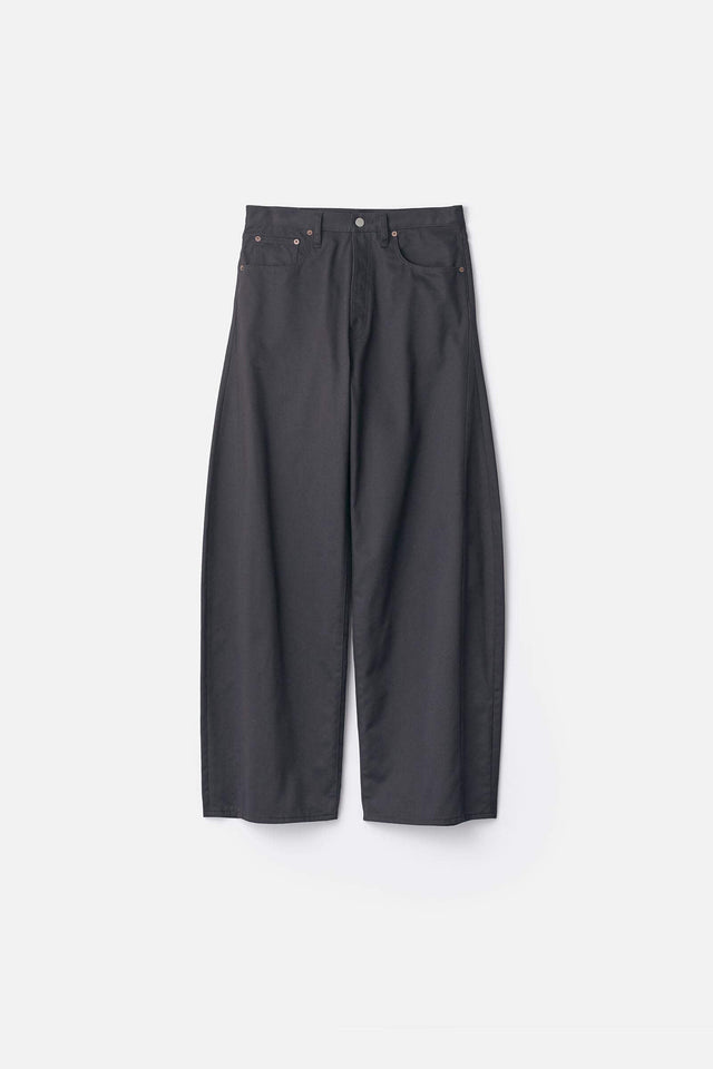 DEFORMATION WIDE COTTON PANTS