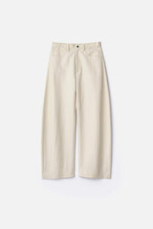 DOUBLE WEAVE COTTON ROUND PANTS