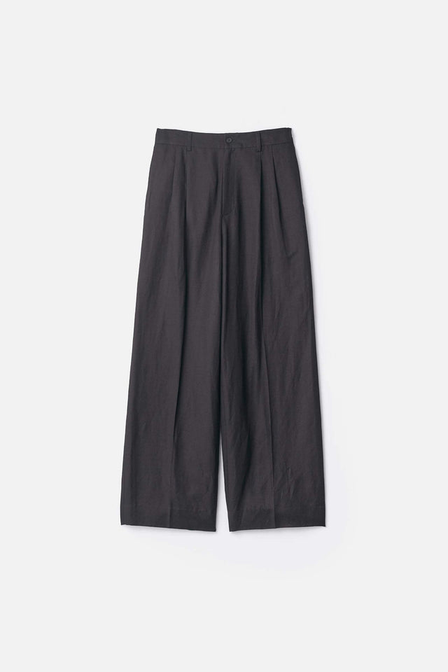 VIS/LI/RA TWILL EASY LONG WIDE TROUSERS