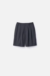 WOOL KERSEY WIDE EASY SHORT TROUSERS