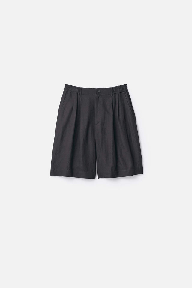VIS/LI/RA TWILL WIDE EASY SHORT TROUSERS