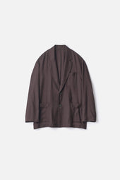 RAYON SILK FLANNEL SINGLE BREASTED JACKET