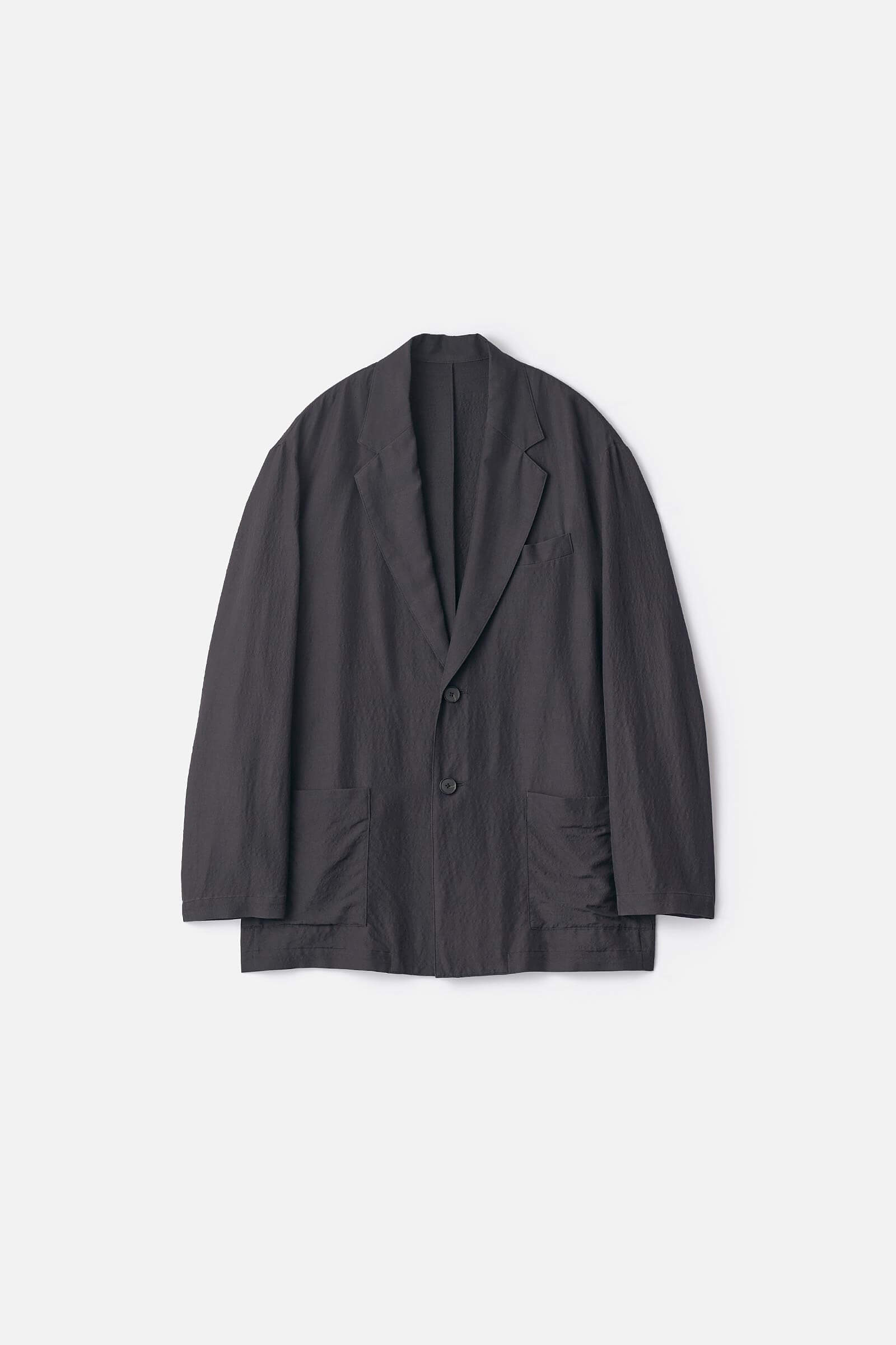 WOOL SILK SINGLE BREASTED JACKET