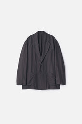 WOOL SILK SINGLE BREASTED JACKET