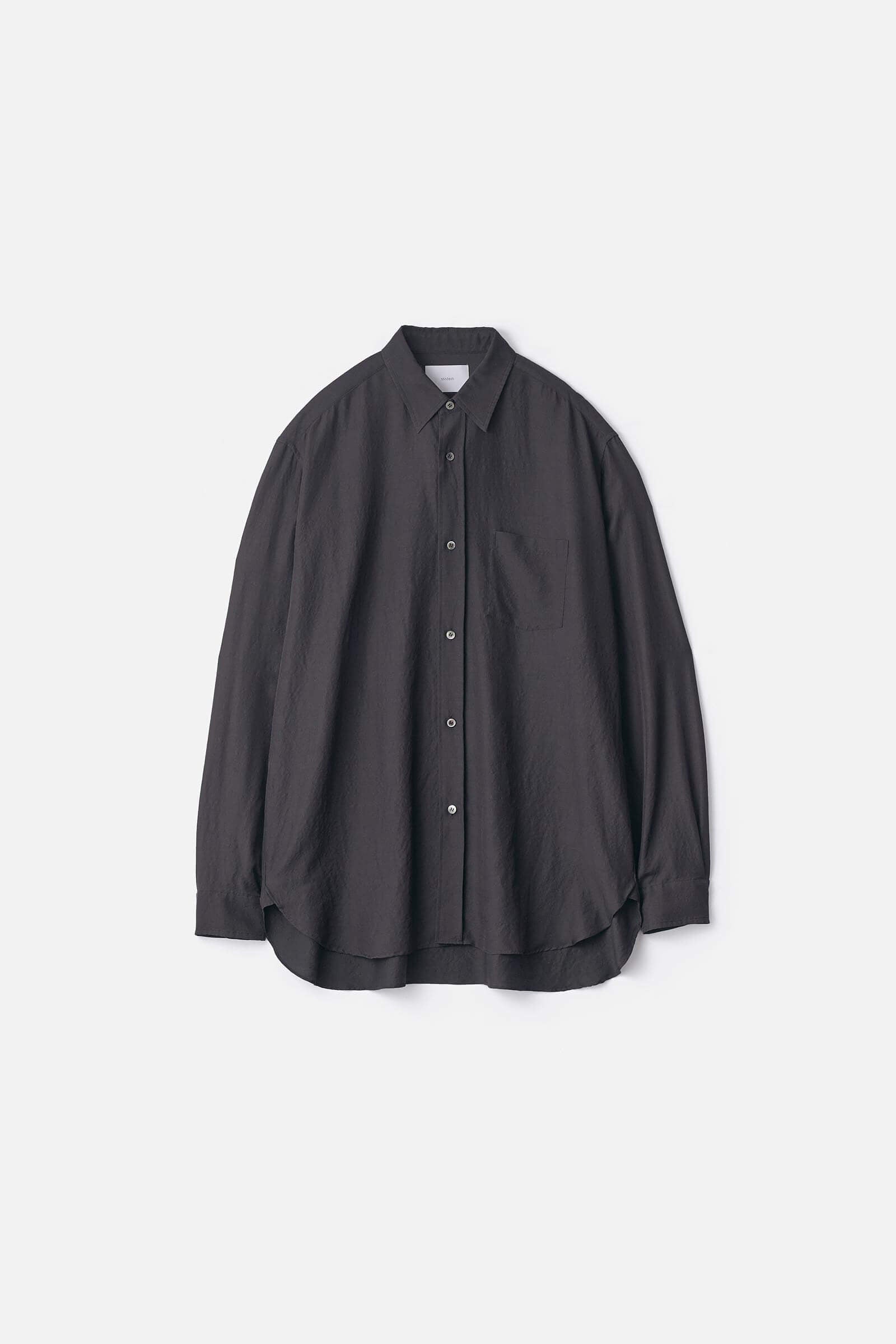 WOOL SILK OVERSIZED PLACKET SHIRT