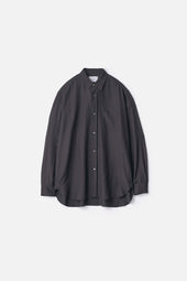 WOOL SILK OVERSIZED PLACKET SHIRT