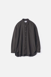WOOL SILK OVERSIZED PLACKET SHIRT