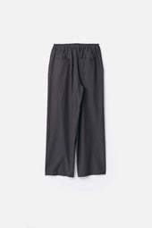 WOOL SILK WIDE EASY TROUSERS
