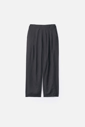 SILK CUPRO TWILL WIDE EASY TROUSERS