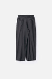 SILK CUPRO TWILL WIDE EASY TROUSERS
