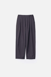 SILK CUPRO TWILL WIDE EASY TROUSERS