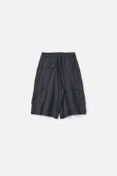 SILK CUPRO CARGO SHORT TROUSERS