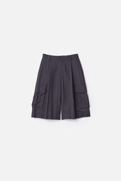 SILK CUPRO CARGO SHORT TROUSERS