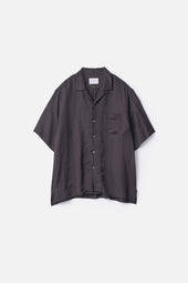 Vis Li Bright Twill Open Collar Ss Shirt