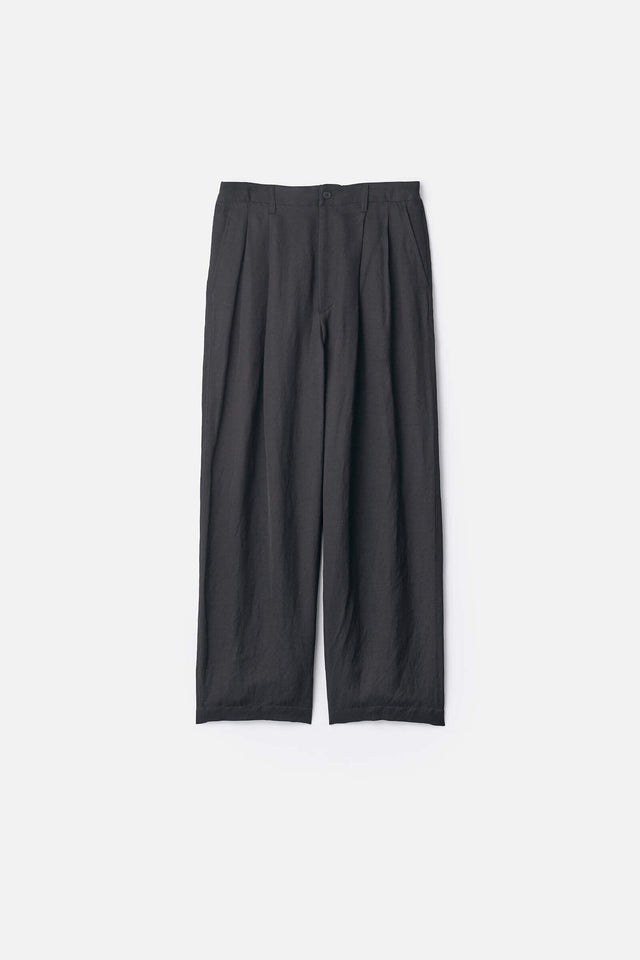 VIS/LI BRIGHT TWILL WIDE EASY TROUSERS